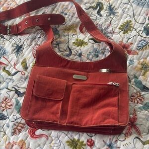 Baggallini Red Bag with Adjustable Strap.